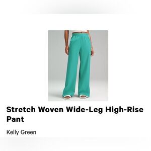 Lululemon Stretch Woven Wide-Leg High-Rise Pants